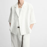 Linnen kimono shirt