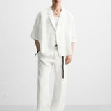 Linnen kimono shirt