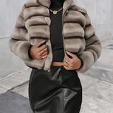 Alejandra™ | Luxe Faux Fur Zip-Up Jacket